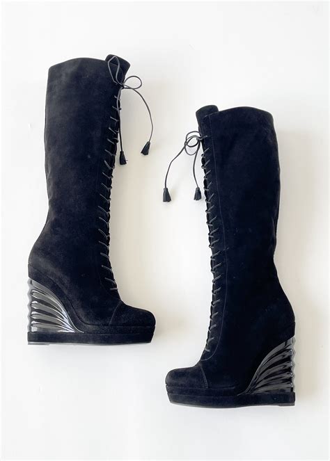 ysl sale boots|YSL platform boots.